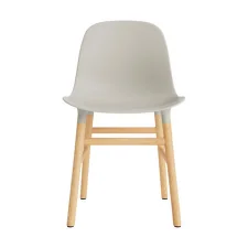 Židle Form, light grey/oak