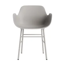Židle Form s područkami, warm grey/steel