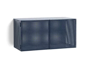 Skříňka Perforated Cabinet Wall Small, steel blue
