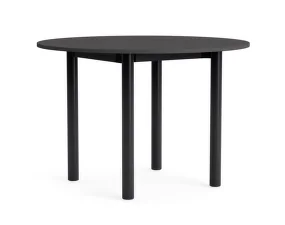 Stůl Annex Round Ø110, black oak/dark grey