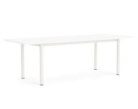 Stůl Annex Overhang 240x90, cream white/white laminate