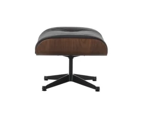 Ottoman Eames Lounge Walnut Dark, Leather Natural F68 chocolate
