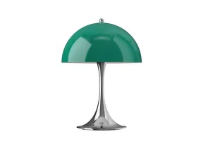 Přenosná lampa Panthella 250, chrome original opal green