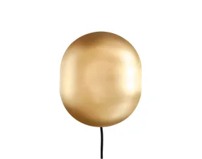 Nástěnná lampa Clam, brass