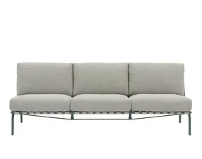 Pohovka Settle Sofa 3-Seater bez područek, Ribbed Weave 2/dark green