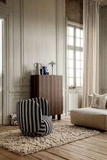 Lounge Chair Rico Louisiana, sand/chocolate