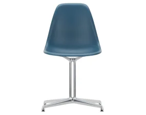 Židle Eames DSL, sea blue / polished aluminum