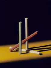 Svíčky Hexagon Candle set 4ks, forest