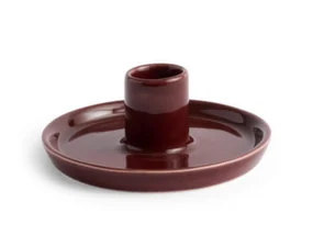 Svícen Disc Small, chestnut brown