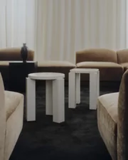 Stolička Atlas Round, creme