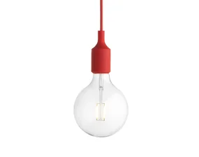 Závěsná LED lampa E27, red