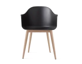 Židle Harbour Chair Wood, black / natural oak