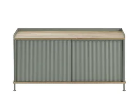 Komoda Enfold Sideboard 124x63, oak/dusty green