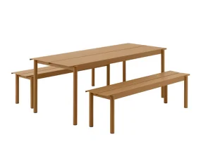 Stůl Linear Steel Table 200 cm, burnt orange