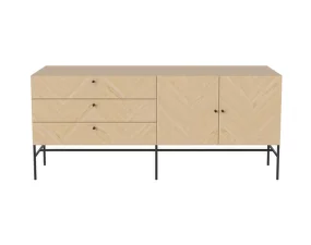 Komoda Luxe, white oiled oak
