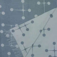 Vlněná deka Eames, light blue