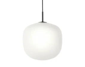 Závěsné svítidlo Rime Ø37, opal/black