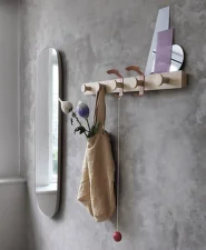 Věšák Avail, oak/black
