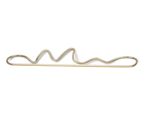 Držák na ručníky Curvature, brass