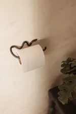 Držák na toaletní papír Curvature, black brass