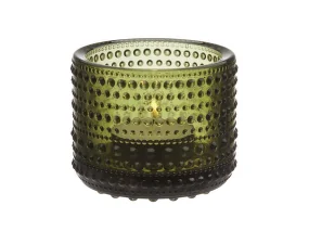 Svícen na čajovou svíčku Kastehelmi, moss green