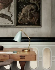 Stolní lampa Gräshoppa, dusty blue
