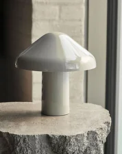 Přenosná lampa Pao Ø23, cream white