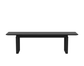 Lavice Nord 160 cm, black stained oiled oak