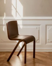 Židle Ready, red stained oak