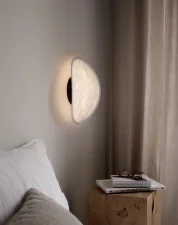 Nástěnná lampa Tense Wall Lamp, black base/white tyvek