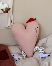 Dětský polštář Heart, Dusty Rose