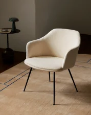 Křeslo Rely HW101 s područkami, black/beige sand