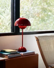 Stolní lampa Flowerpot VP3, vermilion red