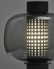 Stolní lampa Bonbori Small PC1164, smoke brown / black matte