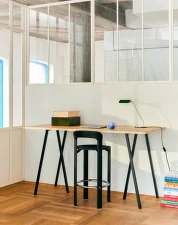 Pracovní stůl Loop Stand Table 160, oak/black