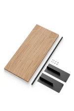 Police New Works Wardrobe Shelf Kit, oak/black