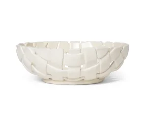 Keramická mísa Plait Bowl Ø30, off-white