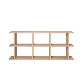 Knihovna Kona Bookcase 3x2, natural