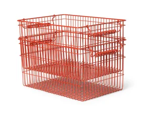 Úložný koš Cala Stackable Baskets 2ks, poppy red