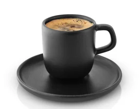 Hrníček s podšálkem Nordic Kitchen Espresso Cup with Saucer, black