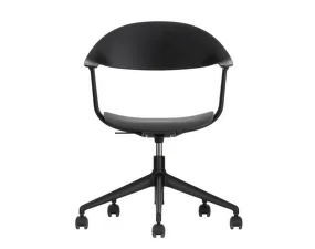Kancelářská židle Mynt Plastic s kolečky, black