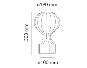 Stolní lampa Gatto Piccolo, white