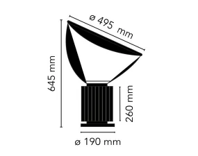 Stolní lampa Taccia, matte white