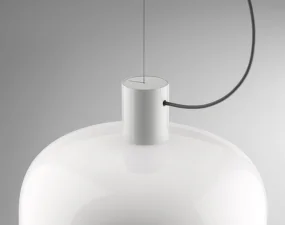 Závesné svítidlo Bellhop Glass S2, white