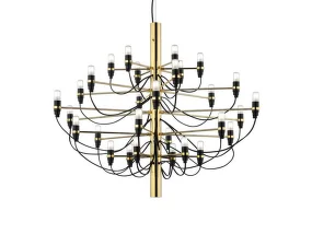 Lustr 2097/30 Clear Bulbs, brass
