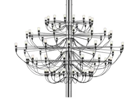 Lustr 2097/75 Clear Bulbs, chrome