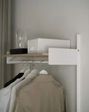 Policová sestava Wardrobe Shelf 1, oak/white