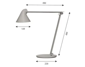 Stolní lampa NJP, white