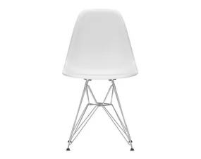 Židle Eames DSR, cotton white/chrome