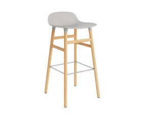 Barová židle Form 75 cm, warm grey/oak